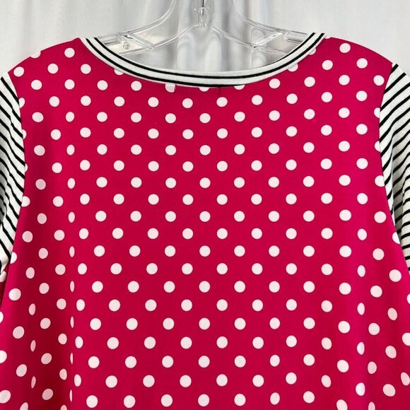 White Birch Women’s Mixed Print 3/4 Sleeve Top Pink/Multi Size Medium - Picture 5 of 7